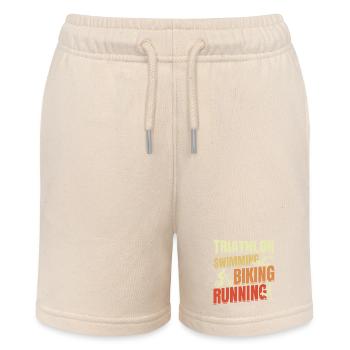 Repeat Triathlon - Stanley/Stella MINI BOLTER Organic Teen Jogging Shorts - soft Ecru - Front