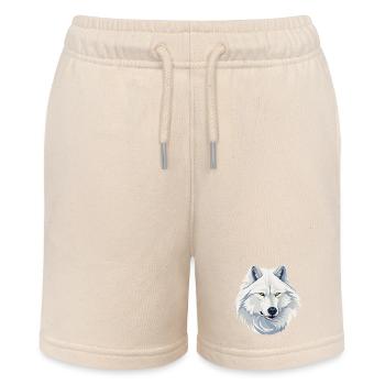 White Wolf - Stanley/Stella MINI BOLTER Organic Teen Jogging Shorts - soft Ecru - Front