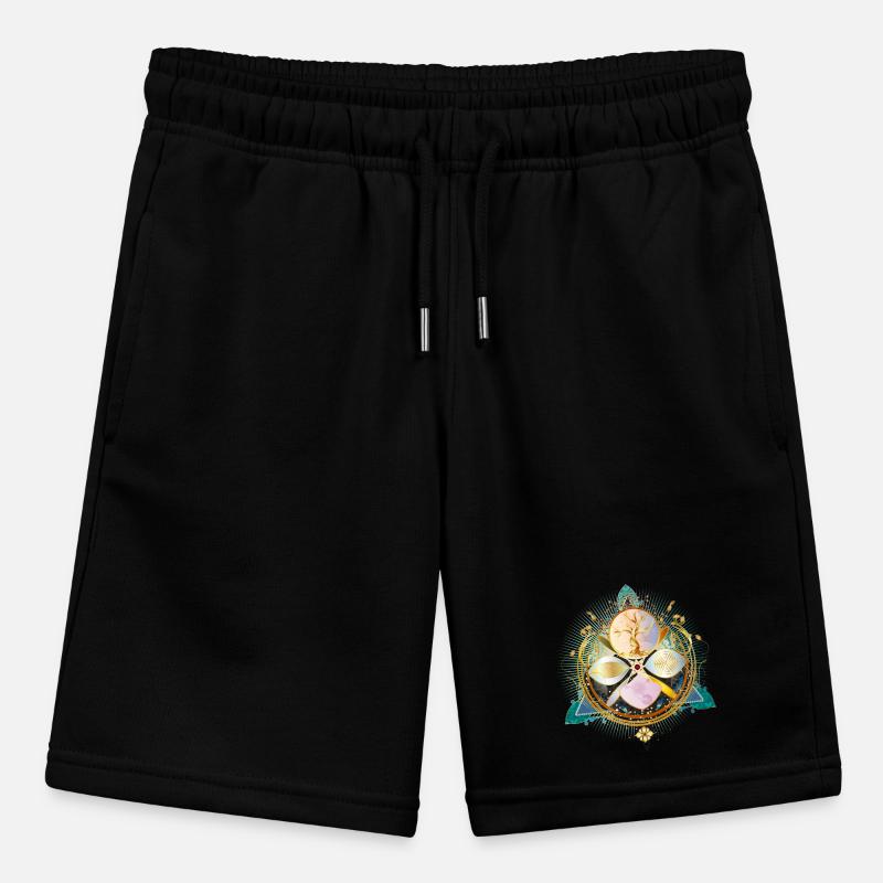 Amulet with golden tree and nature elements Stanley/Stella MINI BOLTER Organic Teen Jogging Shorts
