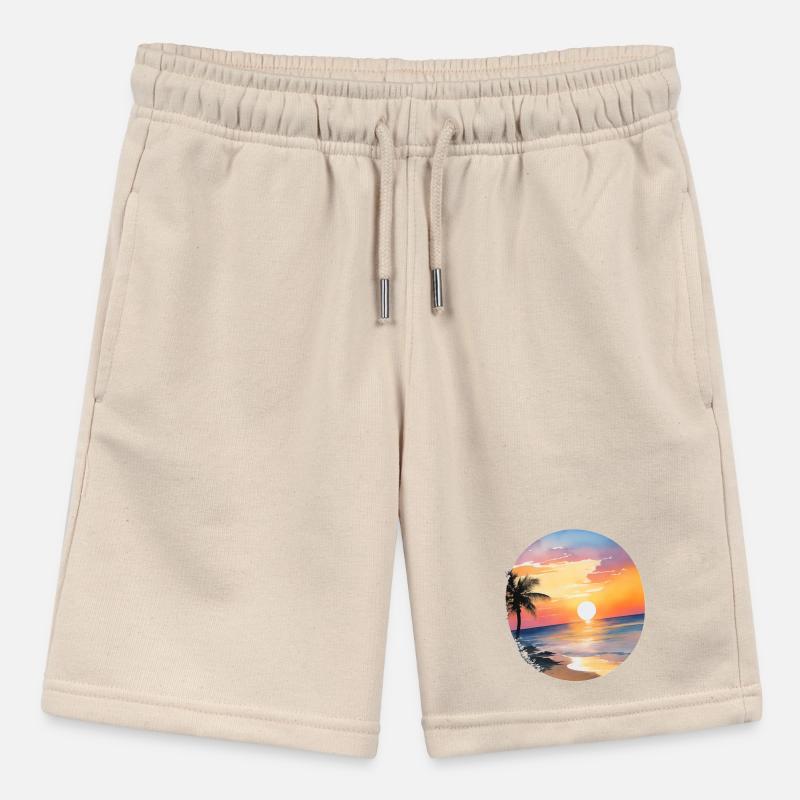Sunset on the beach Stanley/Stella MINI BOLTER Organic Teen Jogging Shorts