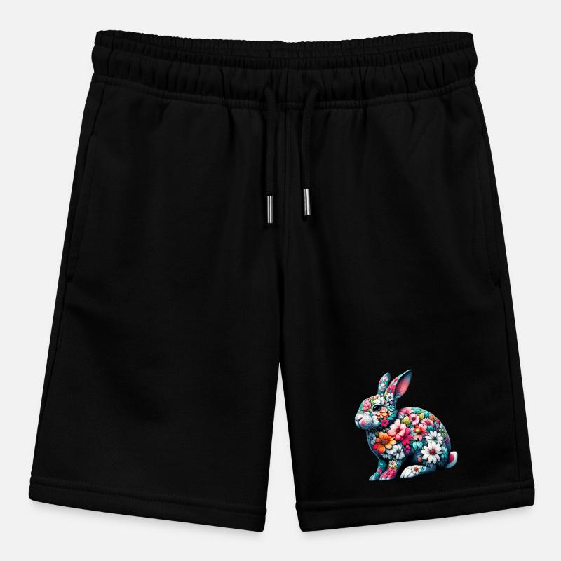 Lapin décoré de fleurs Short bio MINI BOLTER Stanley/Stella Ado
