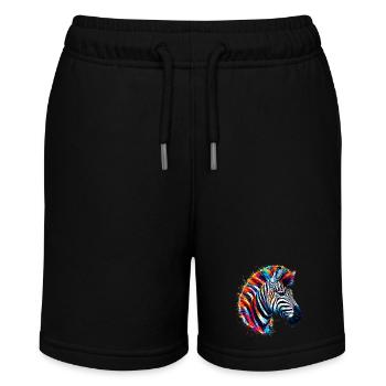 Zebra - Stanley/Stella MINI BOLTER Organic Teen Jogging Shorts - black - Front