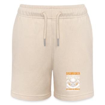Dachdecker-Das-Harteste - Stanley/Stella Teenager Bio-Joggingshorts MINI BOLTER - Natur - Vorne