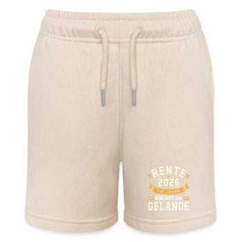 Rente 2026 Eine Legende Verläßt Gelände - Stanley/Stella Teenager Bio-Joggingshorts MINI BOLTER - Natur - Vorne