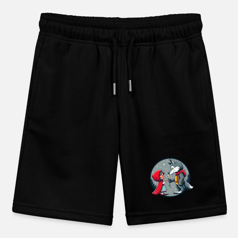 Rotkäppchen Wolf Märchen Kinder Blume Märchenfigur Stanley/Stella Teenager Bio-Joggingshorts MINI BOLTER