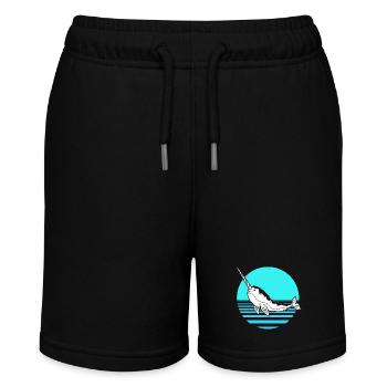 Narwhal - Stanley/Stella MINI BOLTER Organic Teen Jogging Shorts - black - Front