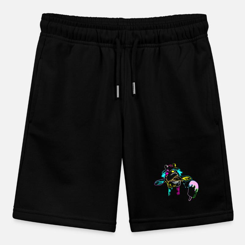 Giraffe Sommer Giraffen Eiskrem Kind Kinder Eis Stanley/Stella Teenager Bio-Joggingshorts MINI BOLTER