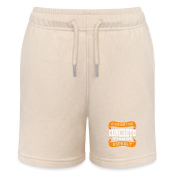Construction worker construction site - Stanley/Stella MINI BOLTER Organic Teen Jogging Shorts - soft Ecru - Front