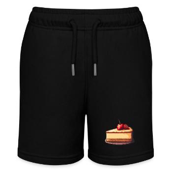 Käsekuchen Pixel - Stanley/Stella Teenager Bio-Joggingshorts MINI BOLTER - Schwarz - Vorne
