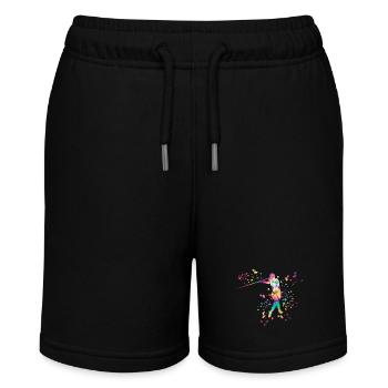 Javelin Throw Colorsplash Javelin Throw - Stanley/Stella MINI BOLTER Organic Teen Jogging Shorts - black - Front