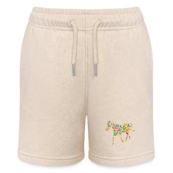 Riding Horse - Stanley/Stella MINI BOLTER Organic Teen Jogging Shorts - soft Ecru - Front