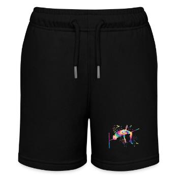 High Jumper Watercolor High Jump - Stanley/Stella MINI BOLTER Organic Teen Jogging Shorts - black - Front
