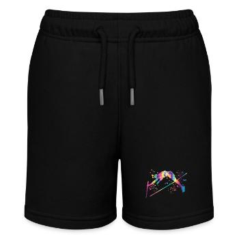 Stabhochspringer Kids Stabhochsprung - Stanley/Stella Teenager Bio-Joggingshorts MINI BOLTER - Schwarz - Vorne