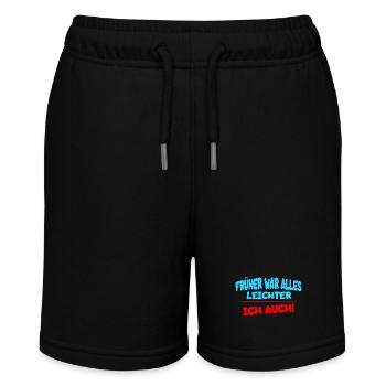 Everything used to be easier, I too funny saying - Stanley/Stella MINI BOLTER Organic Teen Jogging Shorts - black - Front