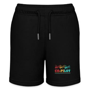 Pilot Airplane - Stanley/Stella MINI BOLTER Organic Teen Jogging Shorts - black - Front