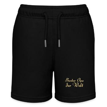 Bester Opa der Welt - Stanley/Stella Teenager Bio-Joggingshorts MINI BOLTER - Schwarz - Vorne
