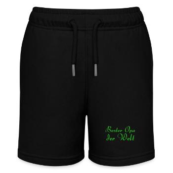Bester Opa der Welt - Stanley/Stella Teenager Bio-Joggingshorts MINI BOLTER - Schwarz - Vorne
