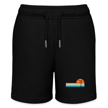 Crane operator crane - Stanley/Stella MINI BOLTER Organic Teen Jogging Shorts - black - Front