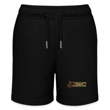 Freimaurer Winkel & Zirkel FREEMASON Prince Hall - Stanley/Stella Teenager Bio-Joggingshorts MINI BOLTER - Schwarz - Vorne