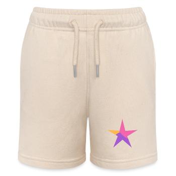 STERN. STERNE. STERN. FEST. JAHRESTAG. WEIHNACHTEN - Stanley/Stella Teenager Bio-Joggingshorts MINI BOLTER - Natur - Vorne