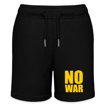 No war - Stanley/Stella Teenager Bio-Joggingshorts MINI BOLTER - Schwarz - Vorne