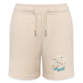 JAGEN SIE DIE STERNE ÜBER HINDERNISSE WIR SCHWEBEN, REITER - Stanley/Stella Teenager Bio-Joggingshorts MINI BOLTER - Natur - Vorne
