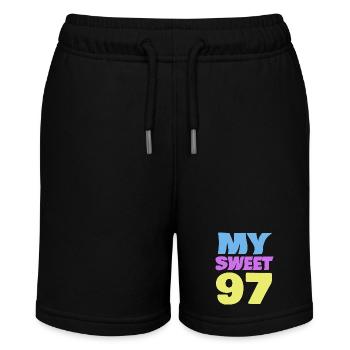 97 - Stanley/Stella MINI BOLTER Organic Teen Jogging Shorts - black - Front