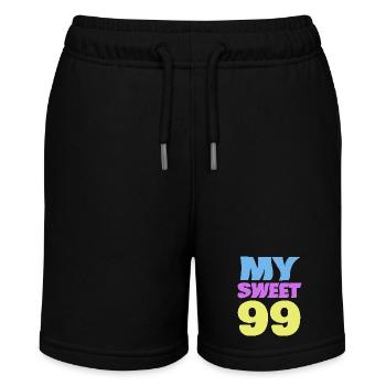 Alter 99 - Stanley/Stella Teenager Bio-Joggingshorts MINI BOLTER - Schwarz - Vorne