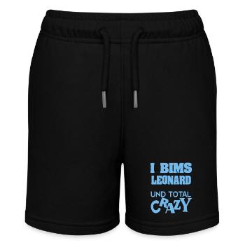 Spruch Leonard - Stanley/Stella Teenager Bio-Joggingshorts MINI BOLTER - Schwarz - Vorne