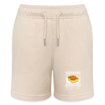Gluten-free - Stanley/Stella MINI BOLTER Organic Teen Jogging Shorts - soft Ecru - Front