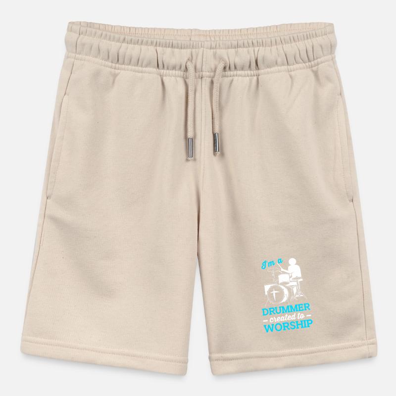Drumsticks Drums Drummers Stanley/Stella MINI BOLTER Organic Teen Jogging Shorts