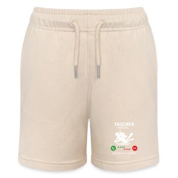 Tauchen ruft an… und ich muss gehen  - Stanley/Stella Teenager Bio-Joggingshorts MINI BOLTER - Natur - Vorne