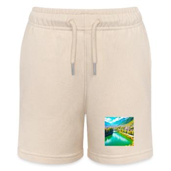 Emerald Valley and Alpine Village - Stanley/Stella MINI BOLTER Organic Teen Jogging Shorts - soft Ecru - Front