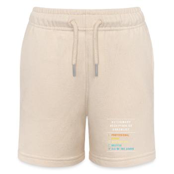 Veterinarian, Receptionist, Veterinarian, Secretary - Stanley/Stella MINI BOLTER Organic Teen Jogging Shorts - soft Ecru - Front