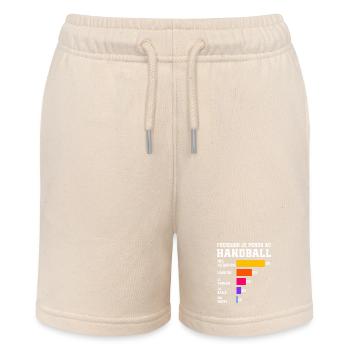 Warum ich beim Handball verliere - Stanley/Stella Teenager Bio-Joggingshorts MINI BOLTER - Natur - Vorne