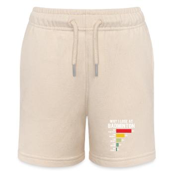 Warum ich im Badminton verliere - Stanley/Stella Teenager Bio-Joggingshorts MINI BOLTER - Natur - Vorne