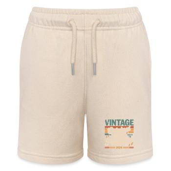 Vintage Mai 1979 – Perfektion seit 47 Jahren - Stanley/Stella Teenager Bio-Joggingshorts MINI BOLTER - Natur - Vorne