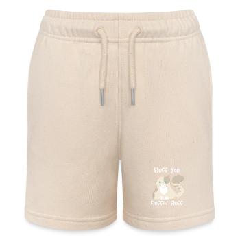 Fluff You, Fluffin Fluff - Katze - Lustiges Design - Stanley/Stella Teenager Bio-Joggingshorts MINI BOLTER - Natur - Vorne