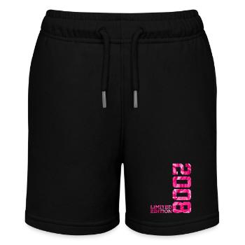 18TH BIRTHDAY PINK LIMITED EDITION 2008 - Stanley/Stella MINI BOLTER Organic Teen Jogging Shorts - black - Front