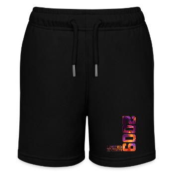 LIMITED EDITION 2009 17 JAHRE 17. GEBURTSTAG - Stanley/Stella Teenager Bio-Joggingshorts MINI BOLTER - Schwarz - Vorne