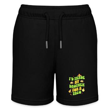 J’échangerais mon frère contre un taco - Short bio MINI BOLTER Stanley/Stella Ado - noir - Devant