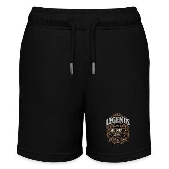 1985 April Geboren Geburtstag Geburtsjahr - Stanley/Stella Teenager Bio-Joggingshorts MINI BOLTER - Schwarz - Vorne