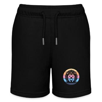 Hedgehog - Stanley/Stella MINI BOLTER Organic Teen Jogging Shorts - black - Front