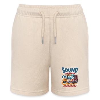 10th Birthday Fire Brigade - Stanley/Stella MINI BOLTER Organic Teen Jogging Shorts - soft Ecru - Front