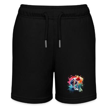 Parkour - Stanley/Stella Teenager Bio-Joggingshorts MINI BOLTER - Schwarz - Vorne