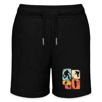Boule Boccia Boule player - Stanley/Stella MINI BOLTER Organic Teen Jogging Shorts - black - Front