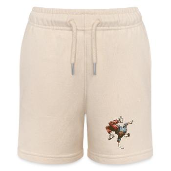 Breakdancing - Stanley/Stella MINI BOLTER Organic Teen Jogging Shorts - soft Ecru - Front