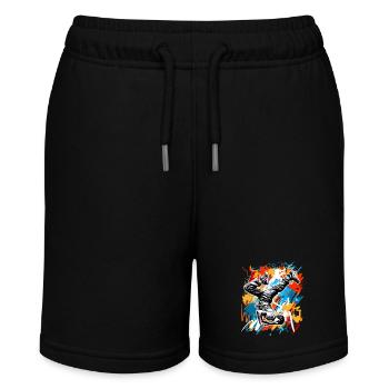 Breakdancing - Stanley/Stella MINI BOLTER Organic Teen Jogging Shorts - black - Front