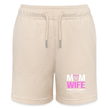 Stewardess Flight Attendant - Stanley/Stella MINI BOLTER Organic Teen Jogging Shorts - soft Ecru - Front