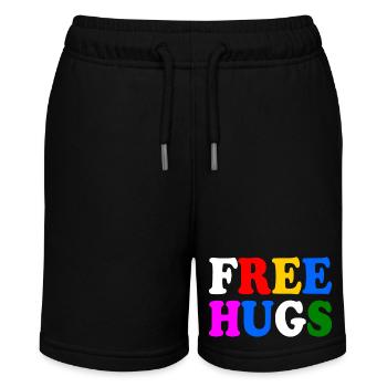 Free hugs - Stanley/Stella MINI BOLTER Organic Teen Jogging Shorts - black - Front